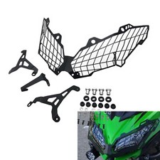 Motorcycle Headlight Guard Grille Cover For Kawasaki Versys 650 2015-2020 Black