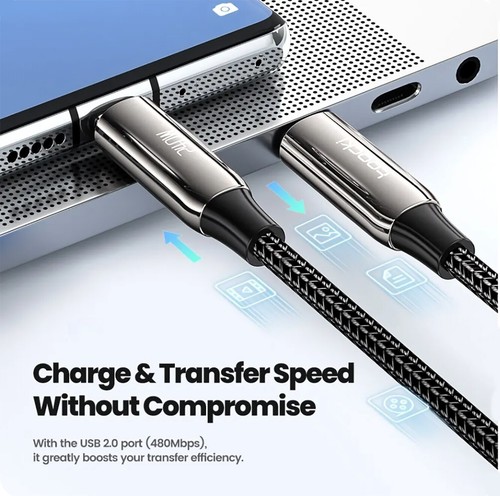 Câble USB C vers Type C 240W Charge Rapide PD 3.1 Transfert de Données 2M Toocki - Photo 3/8