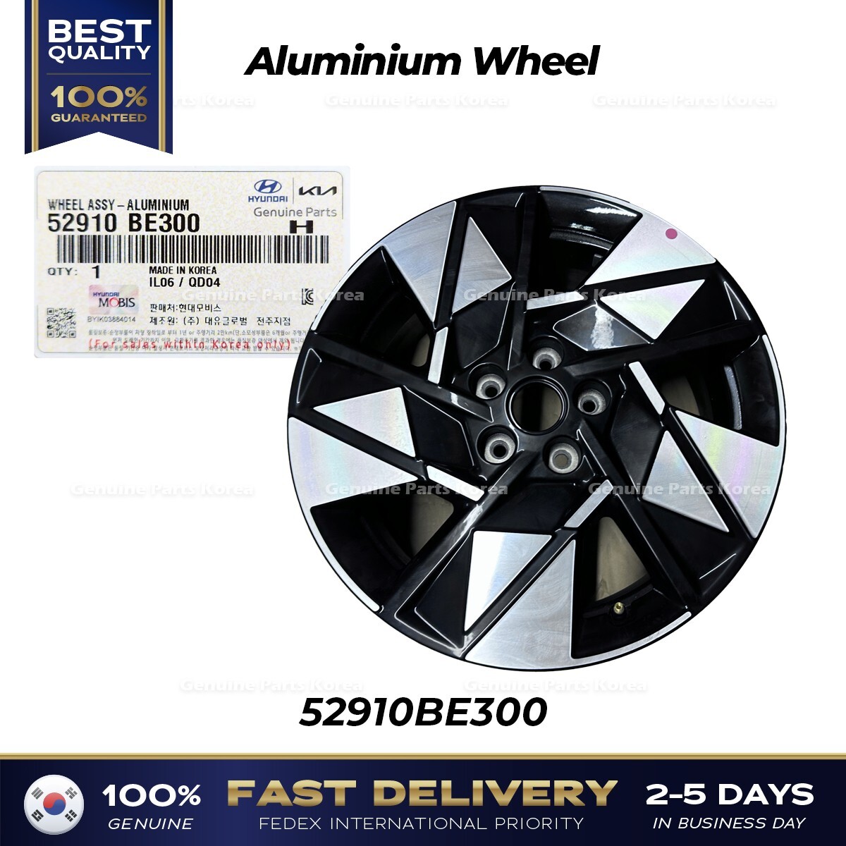 ⭐Genuine⭐ Aluminium Wheel 52910BE300 for Hyundai Kona | eBay