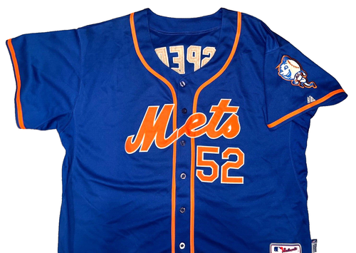 Yoenis Céspedes New York Mets MLB Majestic Mr. Met Cool Base Sewn Jersey Size 56 - Picture 3 of 11