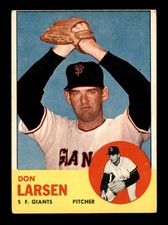 1963 Topps #163 Don Larsen  VGEX X3101196