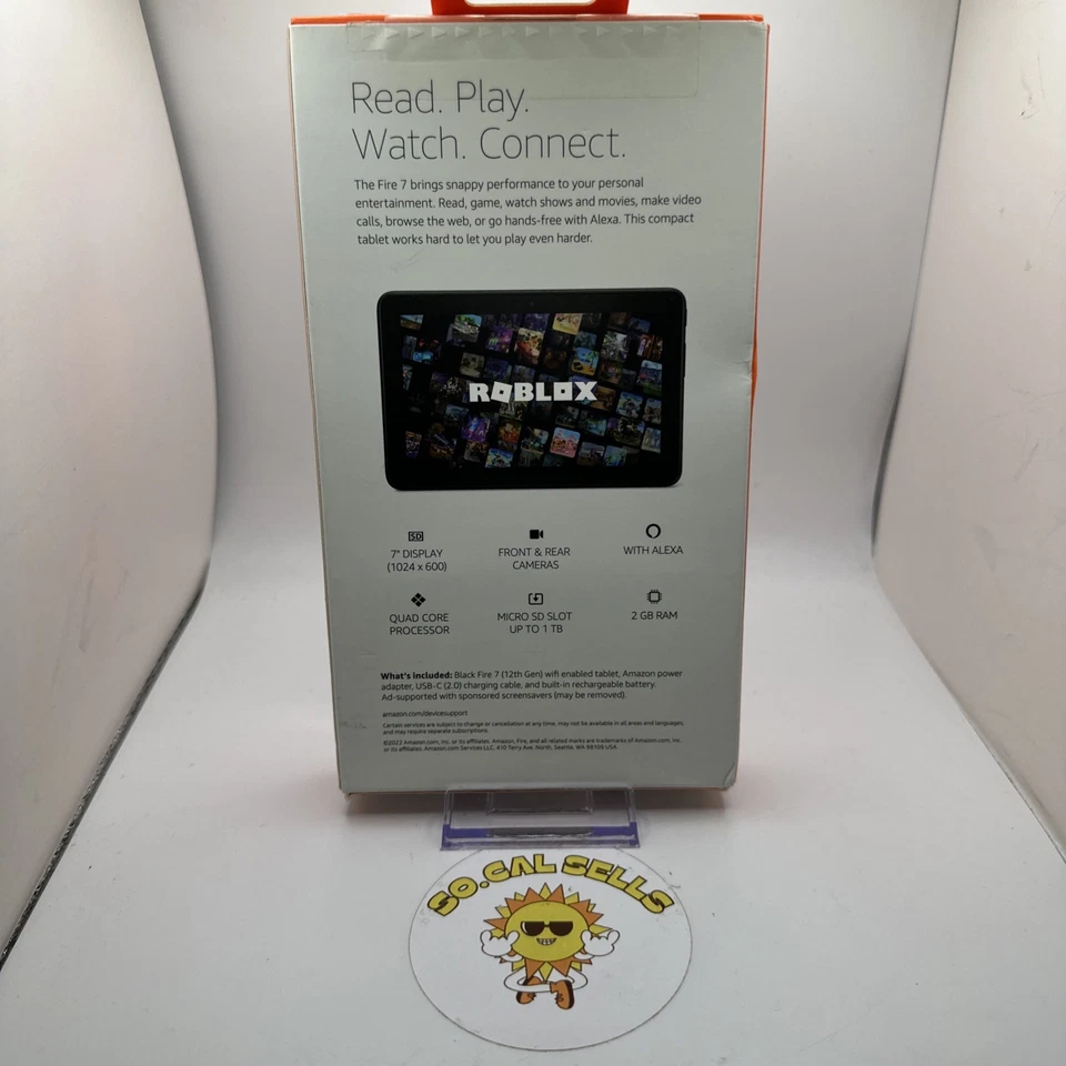 Amazon Black Fire 7 (12th Gen) Wifi Enabled Tablet 16 GB -**AD Supported Sealed - Image 2 of 4