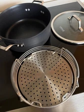 Calphalon 5-Qt Dutch Oven and Cover plus Steam and Poach Basket