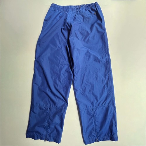 Vintage Nike Track Pants Nylon Y2K 2XL Windbreaker Baggy Wide Leg Silver Tag Blu - Picture 6 of 10
