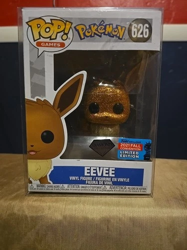 Funko Pop! Pokemon #626 Eevee Diamond Collection 2021 Fall Convention Exclusive