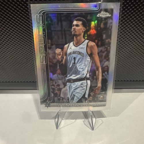2025-26 Topps Chrome Update Victor Wembanyama True Silver Refractor SP Spurs