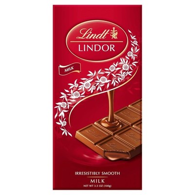 Lindt Lindor Milk Chocolate Bar -100 Gm - Pack Of 1