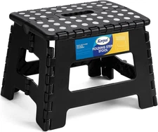 Korpai 9" Folding Step Stool for Adults,Kids,Non-Slip Folding Stools with Portab