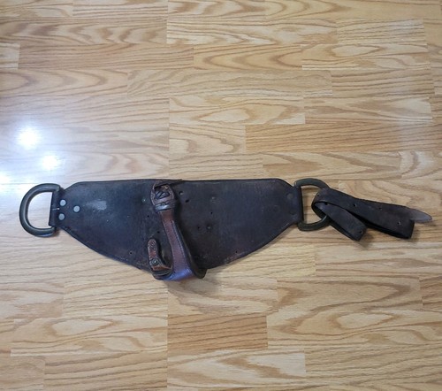 Leather Bareback Bronc Rigging Saddle