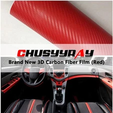 Premium 3D Carbon Fiber Matte Textured Vinyl Wrap Sticker Decal Air Bubble Free