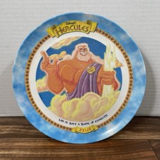 Disney Hercules Melamine 9" Plate ZEUS McDonald’s 1997 Pre-Owned Made In USA