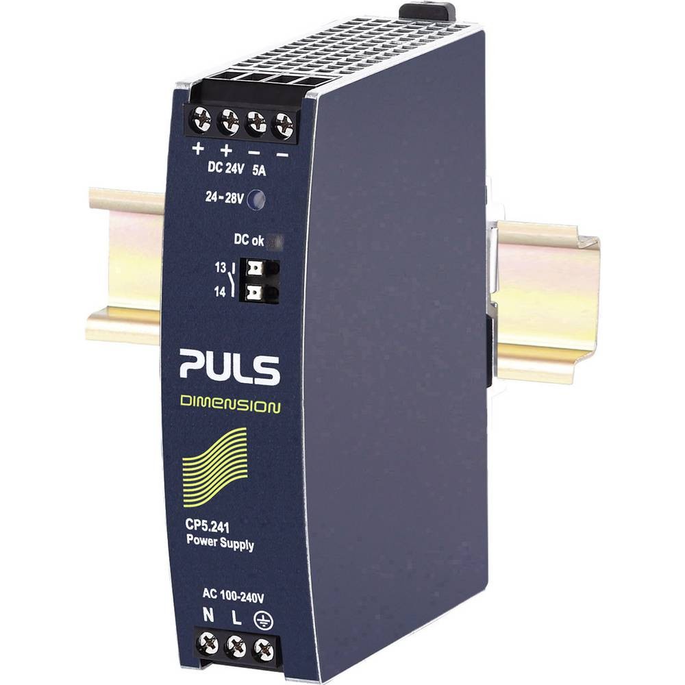 Alimentation 24V PULS CP5.241 à haut rendement 120W pour rail DIN
