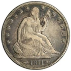 1874 SEATED LIBERTY HALF DOLLAR ~ NICE FINE! (INV#5)