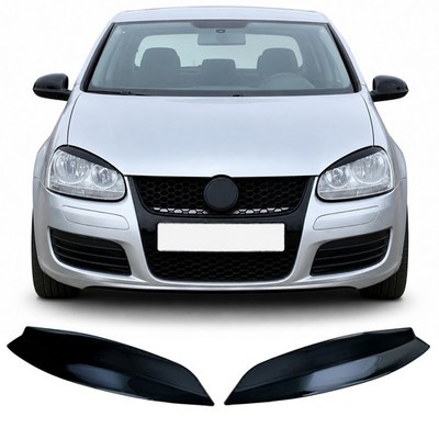 Scheinwerferblenden Böser Blick Schwarz Glanz passt für VW Golf 5 2003-2008