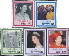 Stamps Sambia 1987 Mi 409,412,415,419,422 (complete issue) unmounted mint / neve