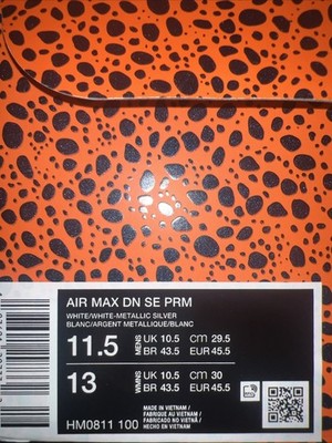 AIR MAX DN SE PRM SIZE 11.5  HM0811 100