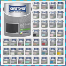 Johnstone's Wall & Ceiling Paint Silk Emulsion Smooth Finish Tin 2.5L All Colors