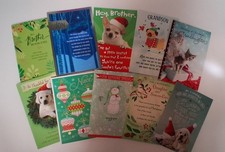 Lot 10 Hallmark Christmas Holiday Greeting Cards 5" x 8" With Envelopes. NEW