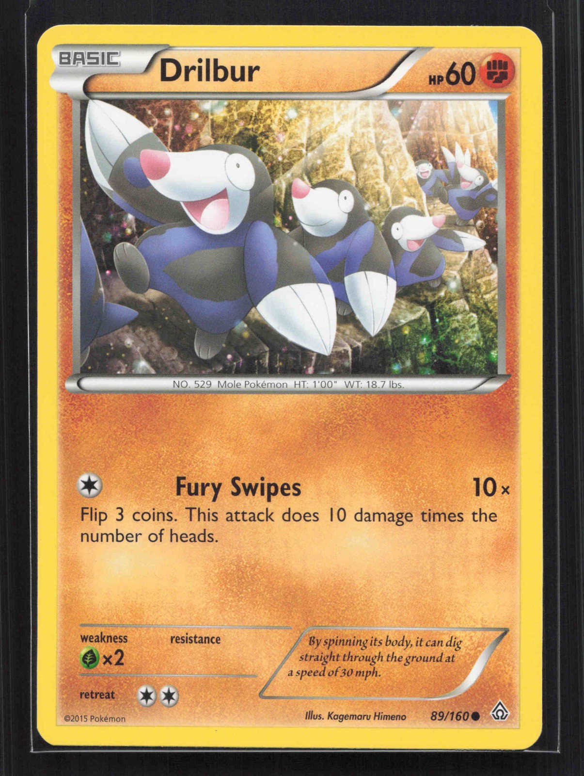 Drilbur Common XY - Primal Clash 89/160 NM