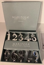 Mariposa Candle Holder Silver Number Set
