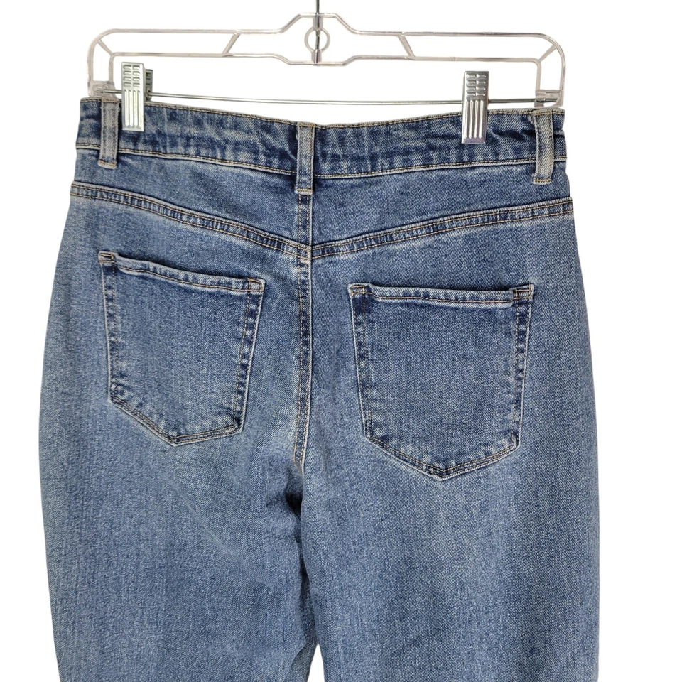 Pantalones de mezclilla para mujer Vanilla Star talla 9 azules lisos rasgados para mamá Foto 4 de 4