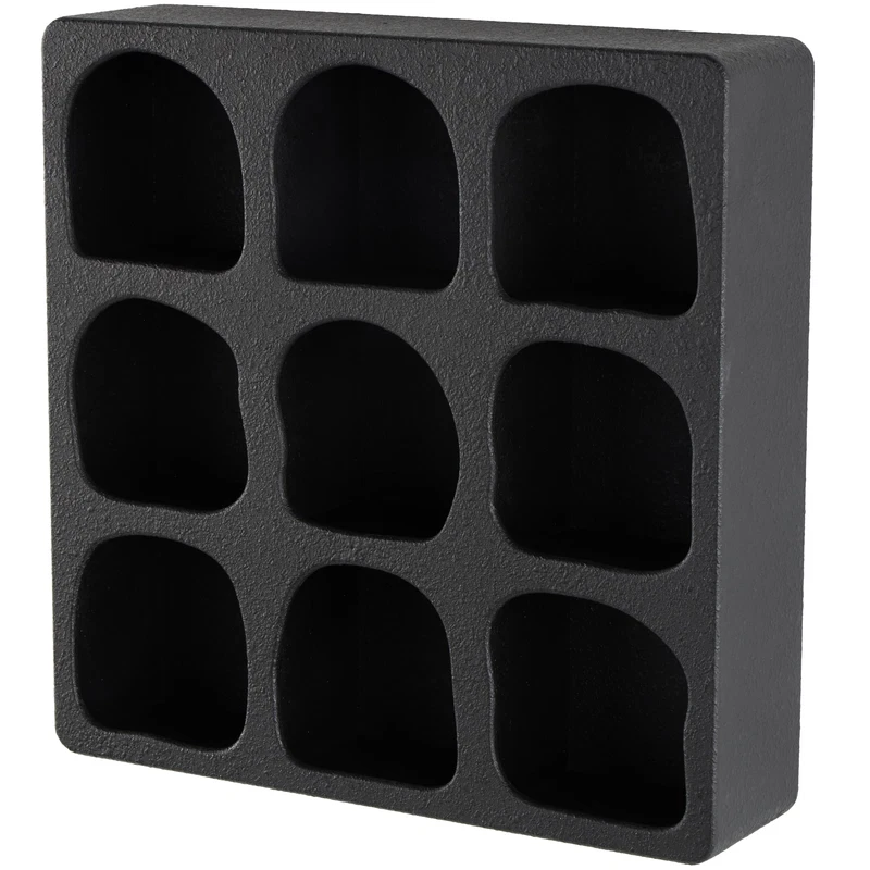 Deco 79 Wood Geometric Room Wall Shelf 9 Shelf Floating Shelf Display Shelf 19