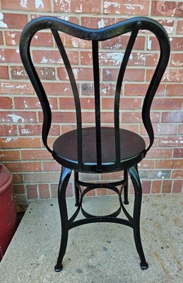 Vintage Toledo Uhl Art Steel Bistro Ice Cream Parlor Chair #2 | eBay