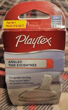 Playtex Angled 2 Silicone Nipples, 3M Medium, 2 Ct