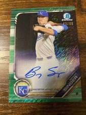 Brady Singer Bowman 2019 Green /99 Auto