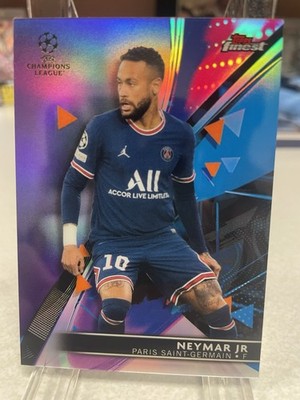 2021-22 Topps Finest UCL Neymar Jr /299 purple #25 Paris Saint-Germain 