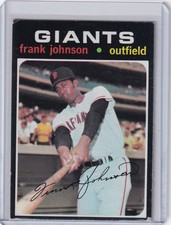 1971 Topps Baseball #128 Frank Johnson - San Francisco Giants
