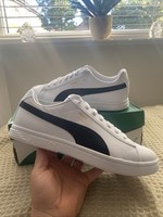 Puma Court Star Sl Trainers Uk 9 Bnwt Unisex White-black Puma Team Gold