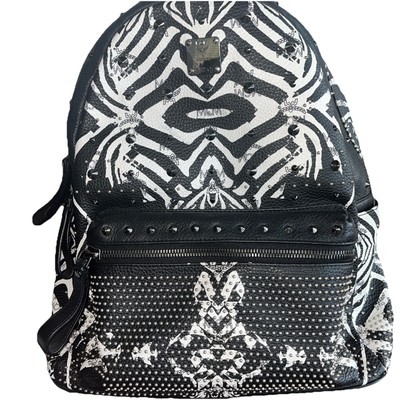 MCM Visetos Zebra Studded Full Size (LARGE) Backpack  display picture 1