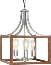 OUTPRIZE 3 Light Pendant Light Fixtures 14in Farmhouse