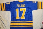 Mike Foligno Autographed Custom Hockey Jersey JSA size XL