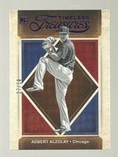 2020 Panini Chronicles - Timeless Treasures Adbert Alzolay #15 Blue /50 (RC)