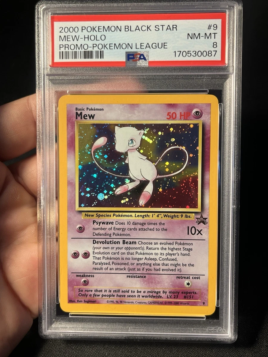 25+ Pokémon TCG Grade 8 Mew Individual Collectible Card Game Cards