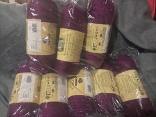 Caron Simply Soft 100 Acrylic Yarn, Lot Of 8 Passion