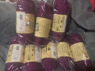 Caron Simply Soft 100% Acrylic Yarn, Lot Of 8 Passion