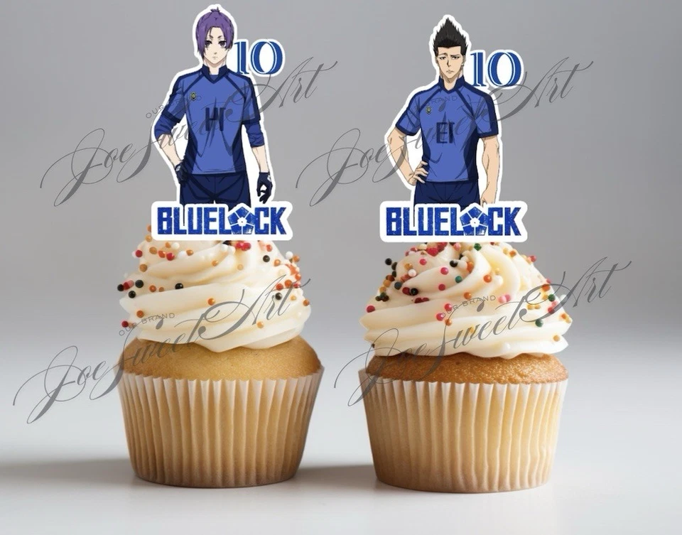 Toppers para cupcakes Bluelock personalizados 18 piezas. Decoración Fiesta Cumpleaños Foto 3 de 4