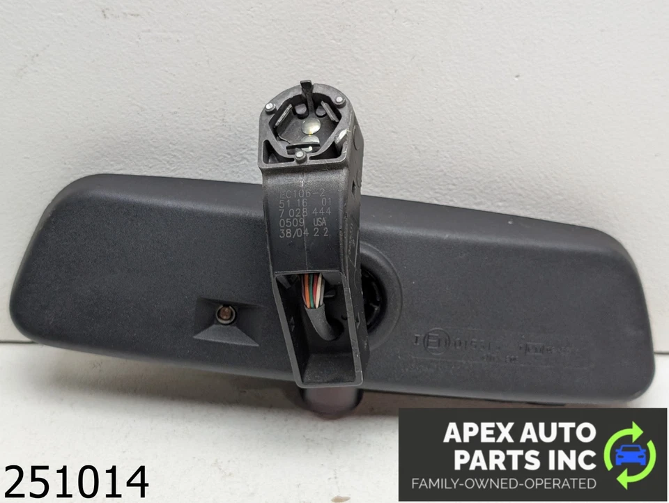 Espejo retrovisor oscurecido automático BMW 745Li 2002-2005 OEM 4,4 L Homelink brújula oculta Foto 4 de 4