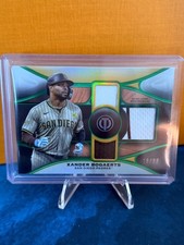 2025 Topps Tribute - Triple Relics Xander Bogaerts #TTR-XB Green /99