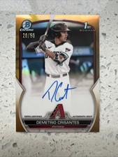 Demetrio Crisantes 2023 Bowman Chrome #CPA-DCS True Gold Refractor Auto /50 📈📈