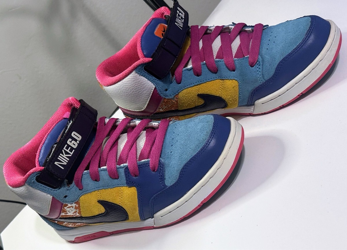 VTG Y2K Skate Shoes|Nike 6.0 Mogan Mid 2 Size 9 Multicolor 318886