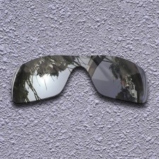 Silver Replacement Lenses for-Oakley Batwolf OO9101 Polarized