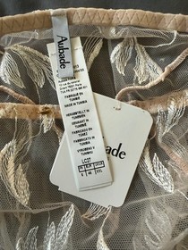 Aubade Seaon of Love brief XXL and wireless bralette M and 36B balcony bra Ivory