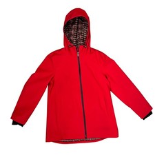 Pendleton Red Hooded Jacket With Southwestern Print Lining M