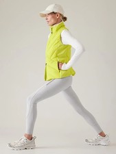 Athleta XS Rainier High Rise Tight Leggings, Light Gray Winter Workout Running