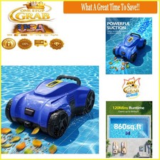 Cordless Pool Cleaner Robot Automatic Self-Pa...