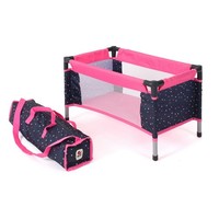 Bayer Chic 2000 Puppen Reisebett Konfetti Pink Neu